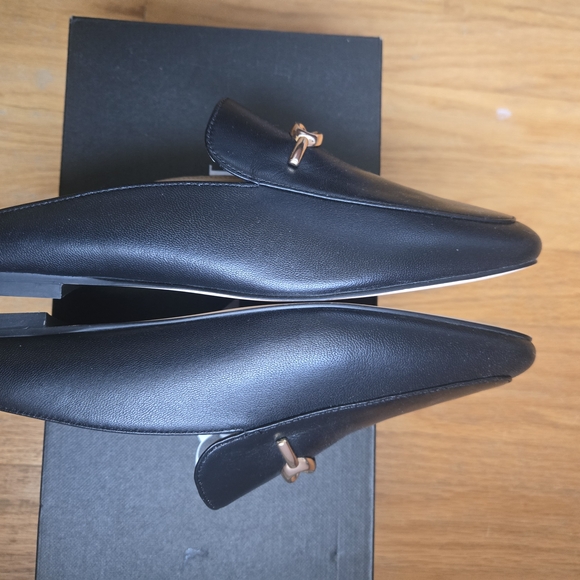Coach Black Leather Mules - Picture 4 of 5